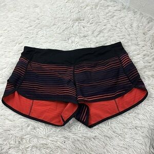 Lululemon Run: Speed Short *4-way Stretch Twisted Dune Alarming Black / Black